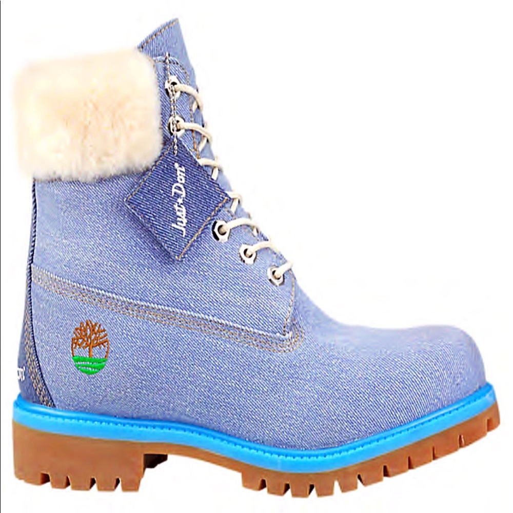 Light Blue Denim Just Don x Timberland Boots (NWT)